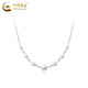 CHINA GOLD 925 silver broken silver pearl necklace light luxury niche sterling silver lock Valentine's Day birthday gift for girlfriend and wife when/next day delivery* broken silver pearl necklace-s925 brand gift box
