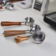 Langlebige Baicui PE3888/PE3922 Kaffeemaschine Bottomless Griff 58 mm Edelstahl Geändertes Kaffeegriff Kaufen Sie Baicui Spezialfilterpapierspeicher (einschließlich Filterpapier