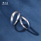Zhou Taisheng platinum live ring for men and women PT950 couple rings birthday gift for boyfriend men's ring 2.64g