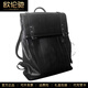 OULUNCHI (OULUNCHI) genuine leather men's backpack men's bag large capacity head leather 2025 new computer bag black 31*12*42CM