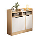 
Xinyouliangjia shoe cabinet home door modern simple cabinet entrance wall shoe cabinet three-door G046 white 80cm