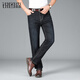 Ruitusen Herren Lose Jeans 2025 Neue Frühlings- und Herbst-Groß- und vielseitige Männer mit mittlerer bis hoher Taillenhose für Männer [Hauptempfehlung] 687 Black 35 (Empfohlen 155-165jin [Jin gleich 0,5 kg]))