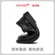 Aokang Aokang Children's Small Leather Shoes for Students 2025 Spring and Autumn New Black Single Shoes Princess Girls' Leather Shoes British Style Black Coffee Bear 26 Size Inner Length Approximately 16.7