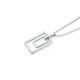 Mengjinyuan platinum pendant PT950 geometric pendant ins style simple platinum pendant without necklace gift