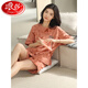 Langsha 2025 Nouveau pyjamas pour les shorts de coton pur d'été pour femmes shorts de coton pur et automne, le style d'été peut être porté à l'extérieur de la maison de vêtements à la maison ZH-9856 # shorts m taille (80-100jin [Jin équivaut à 0,5 kg])