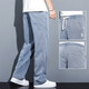 Tanzen mit dem Wolfsummer, der Tiansi Jeans losen losen geradlinigen lässigen Weitbeinser-Trendsmarke Ice Seide Dünne Hosen Männer 1048 Blau Sommer dünn 30 l115-1jin [Jin entspricht 0,5 kg]