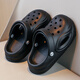 ABC Jungen Pantoffeln 2025 Sommer Neue Kinderhochschuhe mittelgroße Kinder ohne Schlupfbeutel Kopf Kleidung Jungen Strand Sandalen Schwarz [Hauptbild] 34