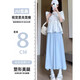裙裤女2025新款夏季薄款垂坠感半身裙裤小个子休闲宽松白色阔腿裤 乳白色 M 【建议：100-125斤】