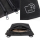 YIPINURFID anti-theft passport document storage bag portable protective case travel cross-body halter neck mobile phone bag black
