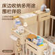 
Yonghuan bed storage hanging basket next to the bedside baby diaper table side side diapers storage towel storage bags, cream white-full-enclosed hanging baskets storage