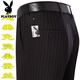 Playboy high-end mulberry silk drooping anti-wrinkle men's trousers summer thin middle-aged high-waist loose straight-leg professional pants T9906 blue-gray boutique thin 29 waist circumference 2 feet 2