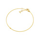 YIN Yi series of gold thread 18K gold bracelet snake bone chain shines as a gift to your girlfriend and best friend. Gold thread bracelet