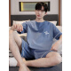 Calculat/Keen(CALCULAT/KEEN) CK pajamas for men summer pure cotton short sleeve thin large size youth cotton men's home clothing suit summer A679[Cotton] M [Suggested 80-110Jin[Jin equals 0.5 kg]]