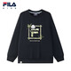 FILA antibacterial function FILA children's sweatshirts 2025 winter fleece tops for boys and girls
