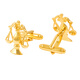 NOSSKISS French shirt cufflinks golden scale symbol fairness symbol cufflinks personalized style birthday gift gift gift golden scale