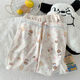 Pajama de tres piezas de terciopelo ártico para mujeres en el algodón de algodón de algodón de verano de algodón de manga corta algodón de algodón lindo cachorro de cachorro estilo primavera y ropa de verano Z9902 m [80-100Jin [Jin iguala 0.5 kg]]]