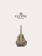 Valentino Women Rockstud Calfskin Eimer Bag Dove Grey Alle Größe