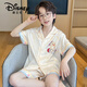 Disney Pajamas Pajamas Summer Seda delgada de altura corta de altura corta Boy Summer Baby Baby de tamaño mediano Juego de ropa para el hogar G-6636# Kapibala 170 Tamaño 8 [Altura 100-110 cm]