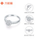 Liuguifu Jewelry Platinum Ring for Women Pt950 Platinum Inlaid with Zirconia Proposal Engagement Birthday Gift 11 Rings + Certificate + Rose Gift Box