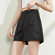 Tang Shi 2025 summer women loose casual clean color front small and medium slit yarn card shorts