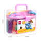 Deli 24-Farben Plastikine handgefertigtes DIY-Spielzeug farbiger Ton Set Ultraleicher Tonraum Sand Sandfarbe Clay Kinderschule Abschluss Schreibzeiten Geburtstagsgeschenk Rosa