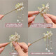 Hairpin New Chinese style ancient style high-end updo hair bun Hanfu headwear accessories cheongsam hairpin hairpin step shake gift 3# White Jade Candle Ruyi