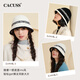 CACUSS Fisherman Hat Women's Autumn and Winter Warm Hat Large Head Circumference Versatile Knitted Hat Showing Face Small Basin Hat Women Obsidian Black