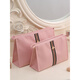 XMSJ Japanese imported quality cosmetic bag women's small portable handheld 2025 new travel skin care product storage bag pencil bag pink-square large size