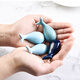 MZXM Japan imported quality 4 pack creative cute spoon holder spoon holder whale ceramic chopstick holder chopstick holder chopstick pillow home use sapphire blue 1 pack
