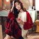 Yalu Pyjamas Frauen Frühlings- und Herbst Pure Cotton Long Sleeve Herbst Herbst Koreanische Version 2025 Neues Student Home Clothing Set OY679G M (geeignet für Gewicht 80-100 Jin [Jin Equals Equals 0,5 kg])