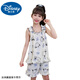 
Disney baby girl summer pajamas new style medium-sized children's sleeveless suspender nightgown two-piece set little girl can wear home clothes outside Apricot cartoon 150 Recommended 140-150cm11-12 years old cm