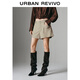 
UR2025 summer new women's casual simple elastic waist loose pocket shorts UWM650041 green khaki M