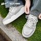 Huili zapatos para hombres oficiales de hombres para hombres, malla transpirable, zapatos blancos pequeños blancos bajos versátiles gruesas skateboard zapatos casuales de hombres 42