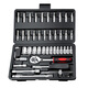 No. 1 Factory 47-piece socket wrench auto repair tool box set ratchet motorcycle repair road full set of quick torque screws