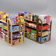 
Lezhe mini supermarket small school bag cashier boy and girl play house toys DIY mini food play simulation items