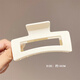 Barberry Temperament Frosted Clip Hairdress Women's Square Large Hairpin Back of Head Hair Clip Fashion Shark Clip Hair Clip Square Clip Black 1