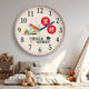 Sanqihu Stille Wanduhr Lernen ist hart und hartnäckig im inspirierenden Kinderzimmer Wohnzimmer Heimat und Mädchen Schlafzimmer Uhr