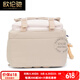 
OULUNCHI [New Model in 2025] Student schoolbag Junior high school students simple spine protection and burden reduction large capacity backpack khaki 29.5cm*22cm*46cm