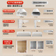 Wanya Crib Zaun Bett Zaun Baby Anti-Fall-Wächter-Bett Bettbett Anti-Fall-Bag-Bett Bag Safe Safety Guardian Bett dreiseitig K2 Grizzly Bear 1,8 + grauer Stern 2,0 m*2 Noageln ohne Nagel
