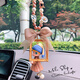 Yusenyi Pop Mart Molly's car pendant interior pendant car rearview mirror internet celebrity hanging gift Teddy baby