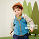 Minibala antistatic Baladi boys and girls raglan sleeve jacket baby warm polar fleece jacket 2025 autumn new style dark khaki 50710 antistatic double-sided fleece 110