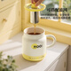 Blue Dad Health Cup Fully Automatic Multi-Function Water Boil Cup Hot Milk Cup Small Electric Boil Cup Mini Portable Heating Electric Hot Water Cup Porridge Pot Stew Cup Office Hot Milk Artifact Cream Yellow 0.8L Gift Box Packaging