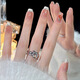 Partido de uñas nuevo preferido Usador transparente de hielo Manicura de alta gama Manicura hecha a mano Modelo caliente BY1048 Borded Diamond