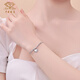 Chinese jewelry pt950 platinum bracelet for women broken ice ice love versatile bouncy bead bracelet Valentine's Day gift for girlfriend and wife love bouncy bead bracelet gold weight about 5.8g