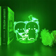 Ayub one and two bus around night lights one and two bus emoticons couples cute card atmosphere lights 3894 one and two bus single-person photo model (rechargeable model) 7 color Bluetooth speaker