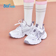 361 children's shoes for girls' sneakers 2025 autumn millennial style cushioning high elastic splicing retro casual shoes Purple 35