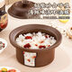 Yuanqu electric stew pot, household soup pot, electric casserole, porridge pot, food supplement pot, scheduled scheduled stew soup pot, fully automatic bird's nest health casserole, large capacity crock pot, stew pot, soup pot, plug-in, small, bear purple sand black, smart model, automatic heat preservation 2.5L (1-2 people), baby food supplement pot