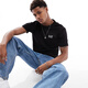 阿玛尼（Emporio Armani）EA7 男士纯棉修身时尚休闲短袖T恤 黄色 U7036 XS/M 在途7月底发 XS