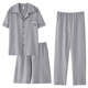 Catman (Miiow) Pajamas para hombres Summer 2025 Nuevos pantalones de manga corta de algodón puro El estilo delgado se puede usar en el exterior con ropa para el hogar de gran tamaño LMSJ9277 3XL recomendado 175-195Jin [Jin equivale a 0.5 kg]