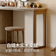 KUKA Gujia Wood Art Modern Simple Dressing Table and Cupboard Integrated All Solid Wood Retractable Corner Desk Retractable Dressing Table + 8926YQ Makeup Stool